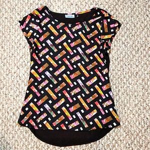 Cynthia Rowley block blouse